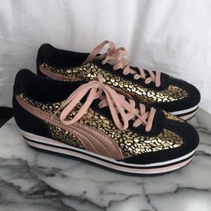 puma sf77 platform rose gold